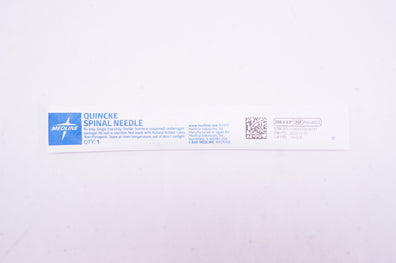 Medline PAIN8022 Quincke Spinal Ndle 20G x 3.5 inch (x)